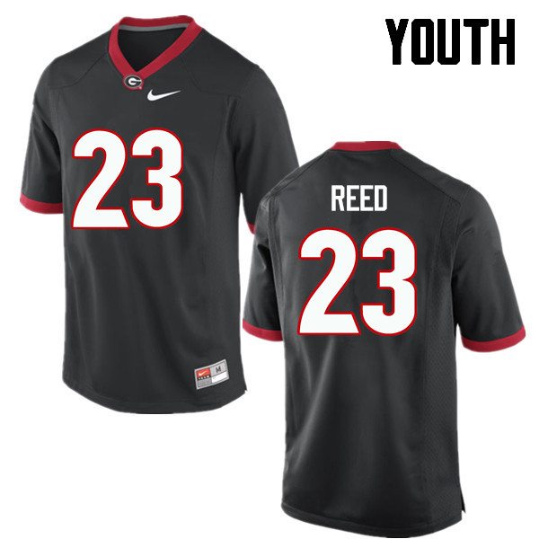 Georgia Bulldogs Youth J.R. Reed #23 Black Stitched College UGA Football Jersey 23RP017CH